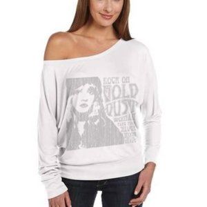 Gold Dust Woman - White Off shoulder Dolman